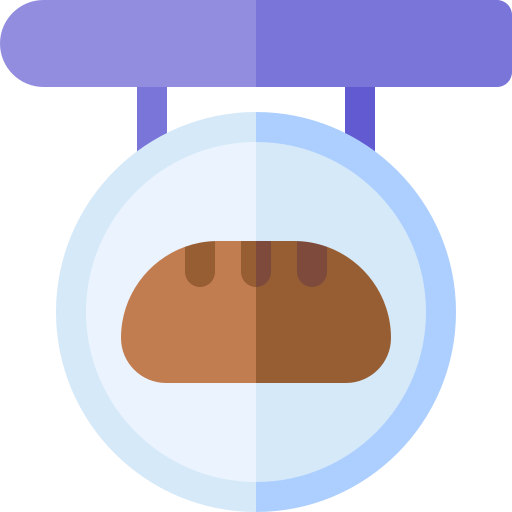 panadería Basic Rounded Flat icono