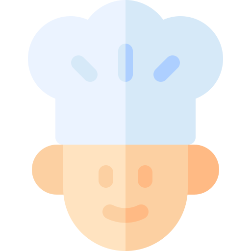 cocinero Basic Rounded Flat icono
