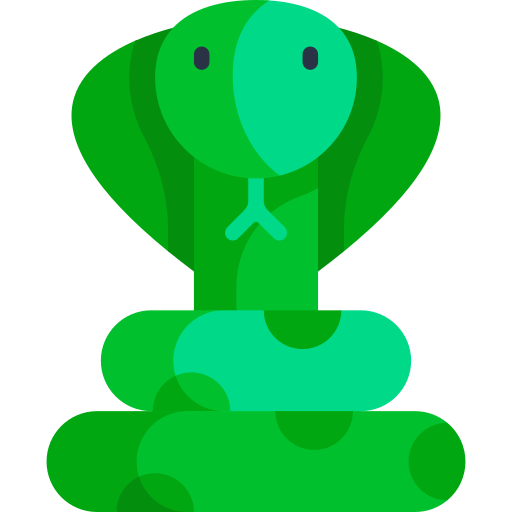 뱀 Kawaii Flat icon