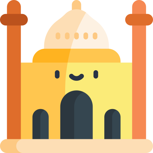 moschee Kawaii Flat icon