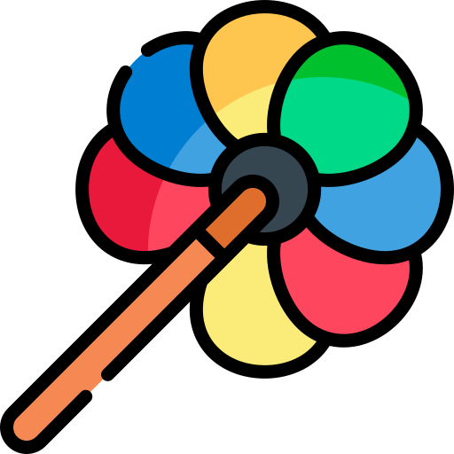 Fan Kawaii Lineal color icon