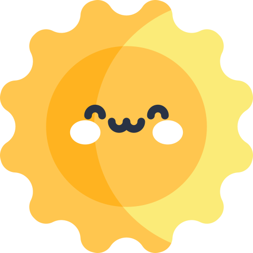 太陽 Kawaii Flat icon