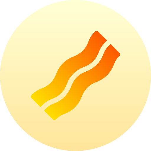 Bacon Basic Gradient Circular icon