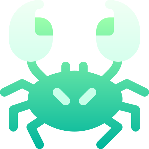 crabe Basic Gradient Gradient Icône