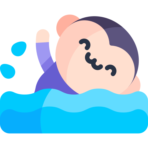 Swimming Kawaii Flat icon