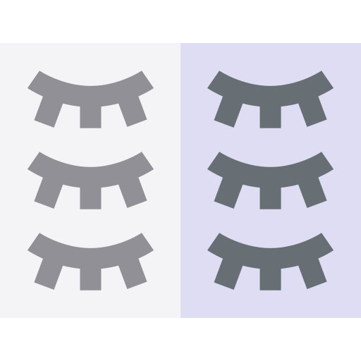 Eyelashes Basic Straight Flat icon