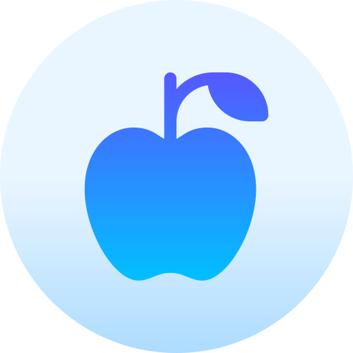 jabłko Basic Gradient Circular ikona