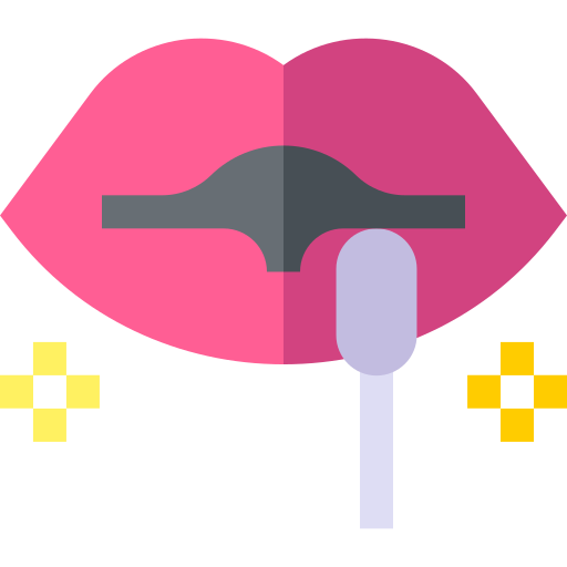 Lip gloss Basic Straight Flat icon