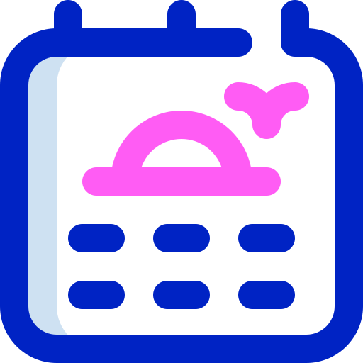 calendario Super Basic Orbit Color icona