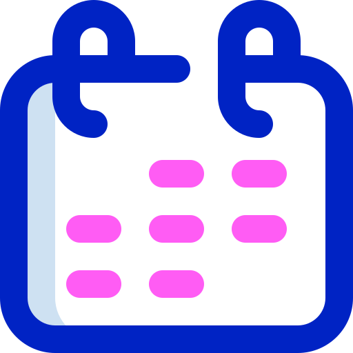 kalender Super Basic Orbit Color icoon