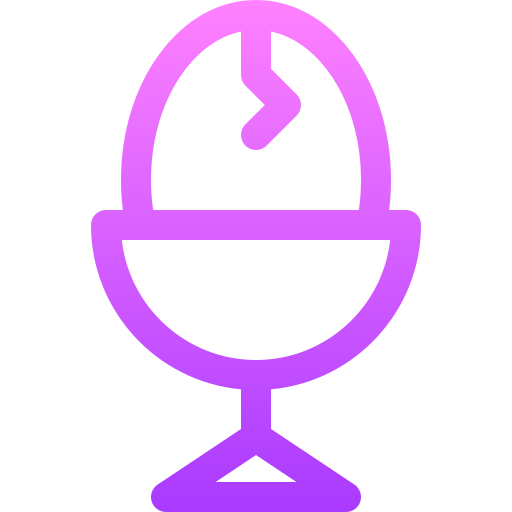 삶은 달걀 Basic Gradient Lineal color icon