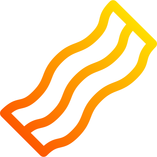 bacon Basic Gradient Lineal color Ícone