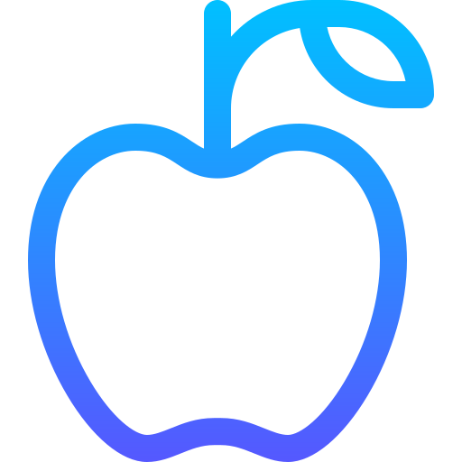 jabłko Basic Gradient Lineal color ikona