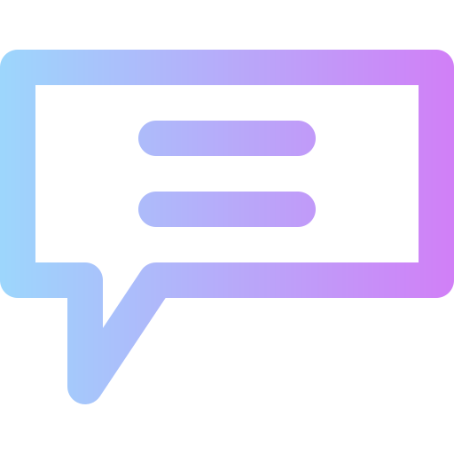 Speech bubble Super Basic Rounded Gradient icon
