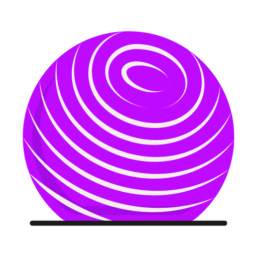 pelota de fitness Generic Flat icono