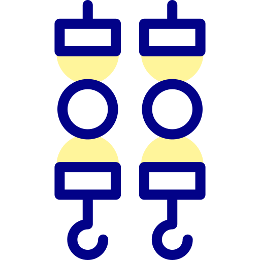 szaszłyki Detailed Mixed Lineal color ikona