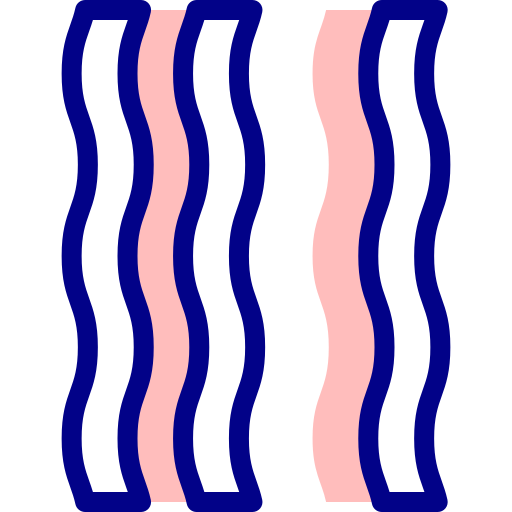boczek Detailed Mixed Lineal color ikona