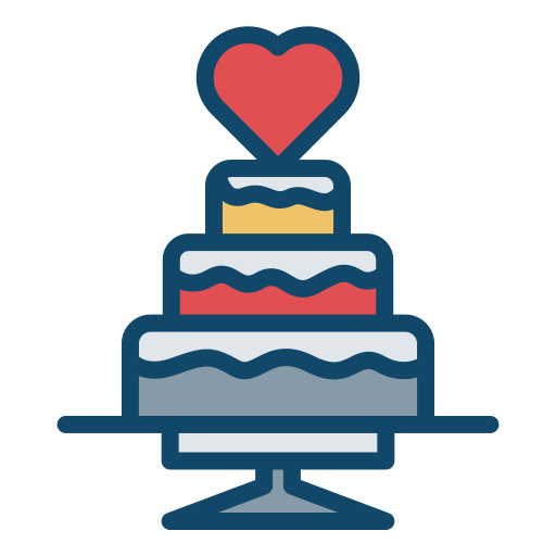 Wedding cake Generic Outline Color icon