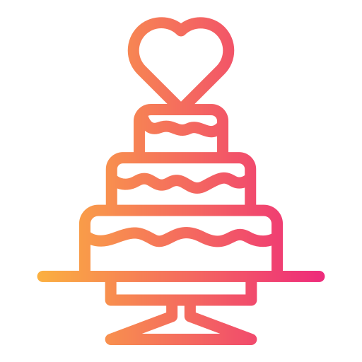 gâteau de mariage Generic Gradient Icône