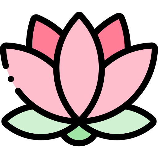 lotus blume Detailed Rounded Lineal color icon