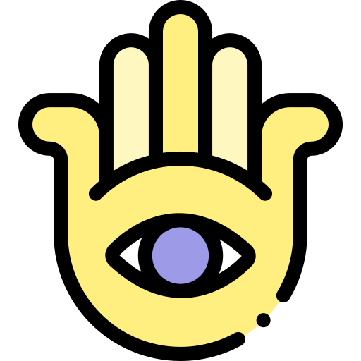 hamsa Detailed Rounded Lineal color ikona