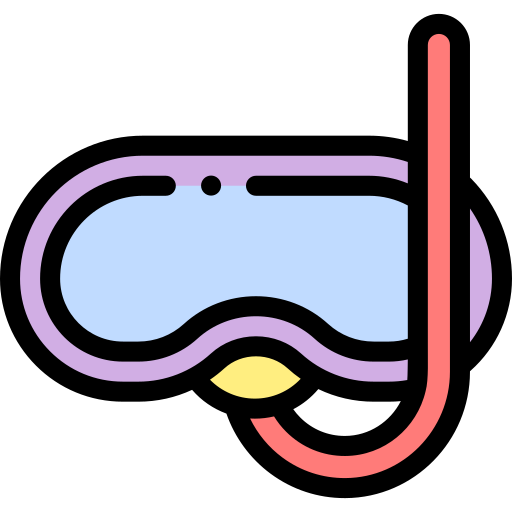 Scuba diving Detailed Rounded Lineal color icon