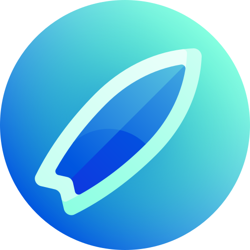 서핑보드 Gradient Galaxy Gradient icon