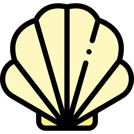 貝殻 Detailed Rounded Lineal color icon