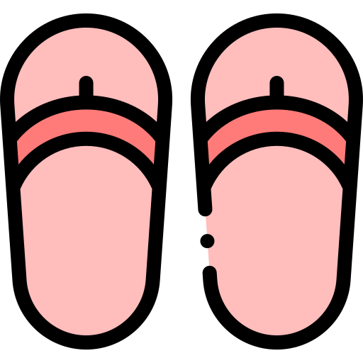 sandálias de dedo Detailed Rounded Lineal color Ícone