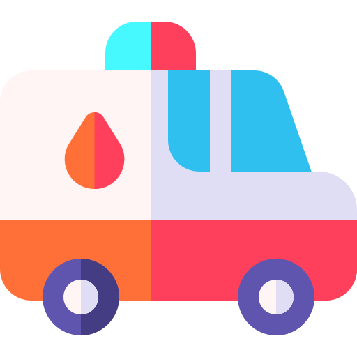 ambulanz Basic Rounded Flat icon