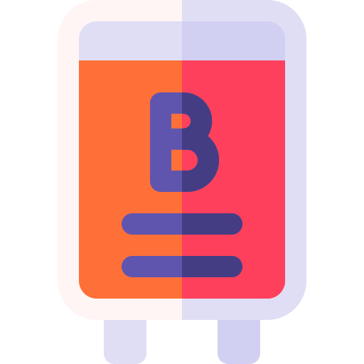 blutgruppe b Basic Rounded Flat icon