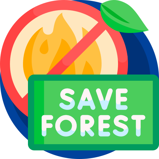 salva la foresta Detailed Flat Circular Flat icona