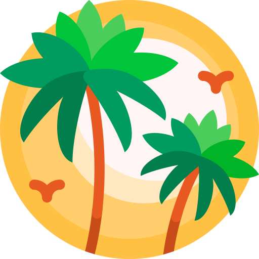 palme Detailed Flat Circular Flat icon