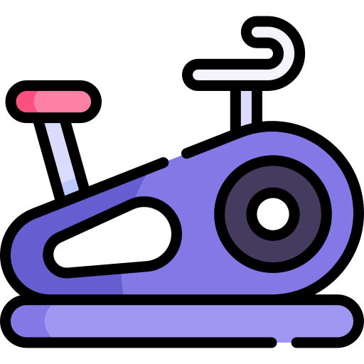 stationäres fahrrad Kawaii Lineal color icon