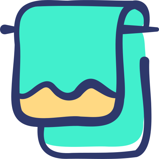 ręcznik Basic Hand Drawn Lineal Color ikona