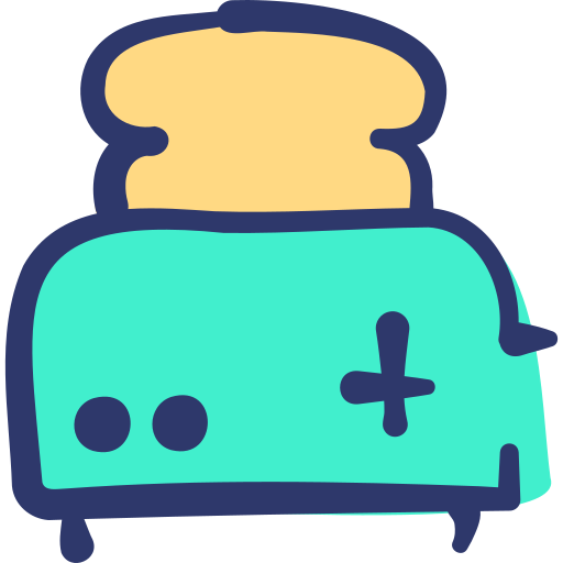 toaster Basic Hand Drawn Lineal Color icon