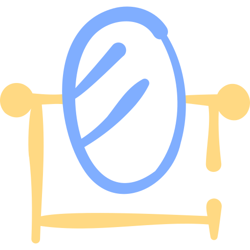 鏡 Basic Hand Drawn Color icon