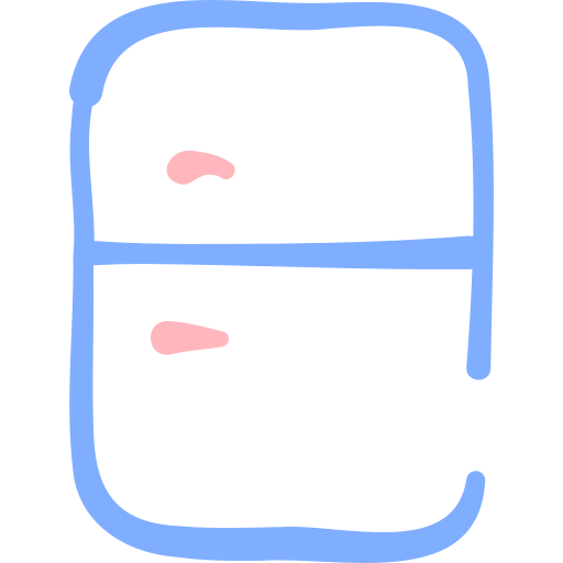 kühlschrank Basic Hand Drawn Color icon