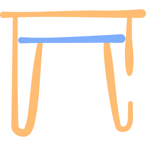 Table Basic Hand Drawn Color icon