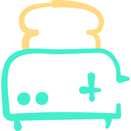 toaster Basic Hand Drawn Color icon