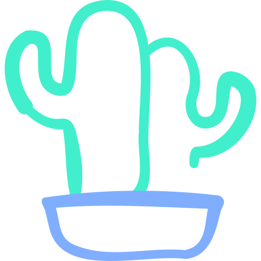 Cactus Basic Hand Drawn Color icon