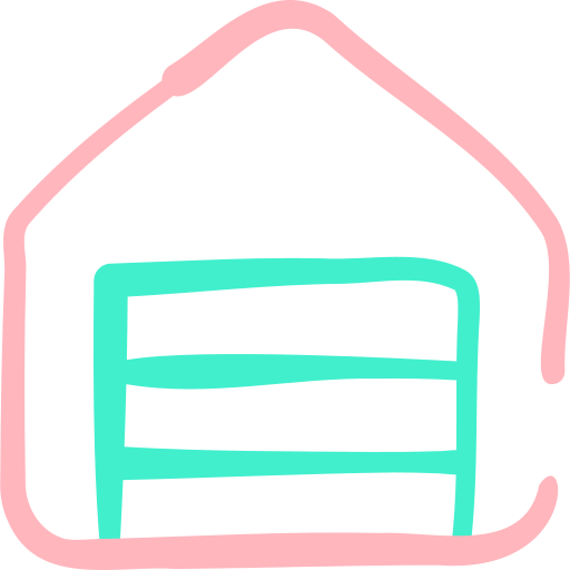 garage Basic Hand Drawn Color icon