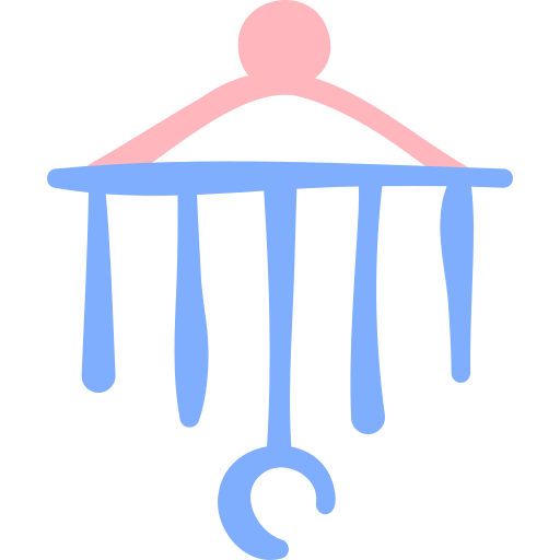 dzwonek wietrzny Basic Hand Drawn Color ikona