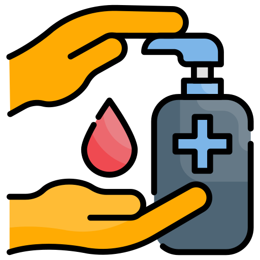 Hand sanitizer Generic Outline Color icon