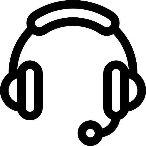 ヘッドセット Basic Rounded Lineal icon