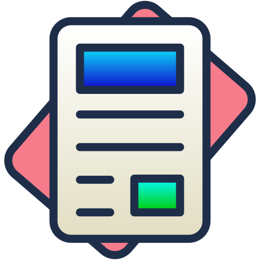 Newspaper Generic Lineal Color Gradient icon