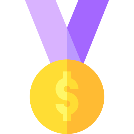 medalla Basic Straight Flat icono