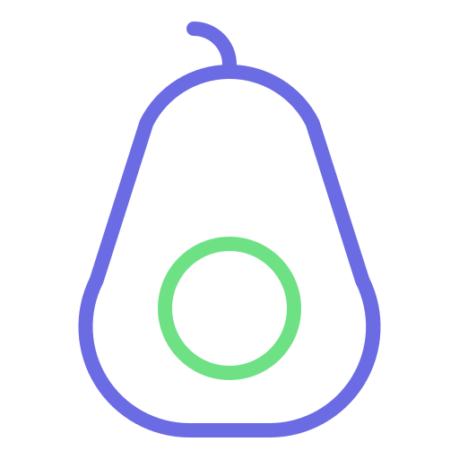 Avocado Generic Outline Color icon