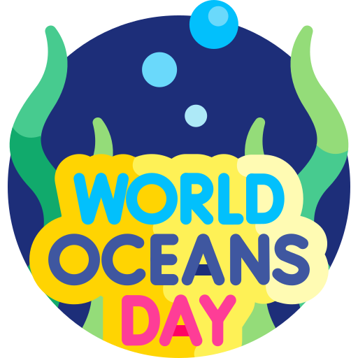 wereld oceanen dag Detailed Flat Circular Flat icoon