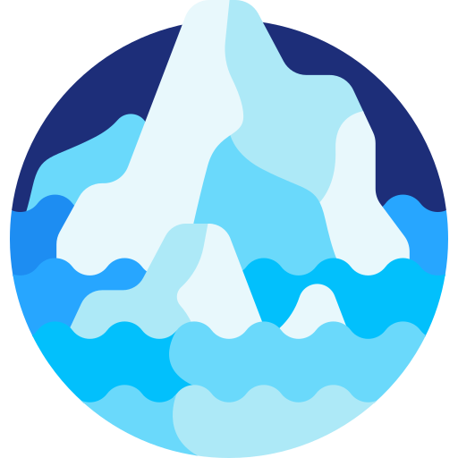 iceberg Detailed Flat Circular Flat Icône